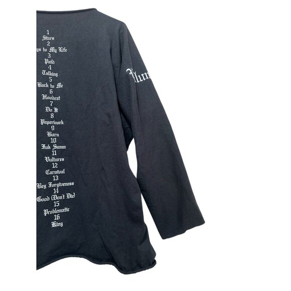 Yeezy Kanye West Gosha Vultures Sweatshirt Size 2 M-L Black Oversize Long Sleeve - Picture 11 of 16